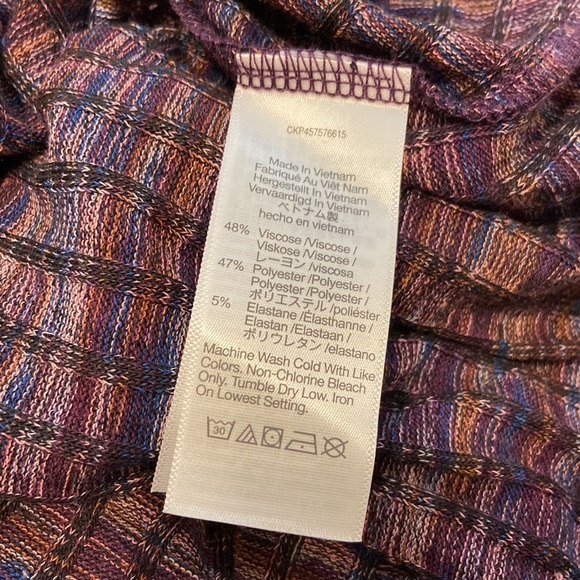 Madewell XS space-dyed ribbed turtleneck top - Picture 7 of 7